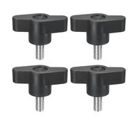 sourcing map 4Pcs Clamping Screw Knob, M6 x 12mm Metric 304 Stainless Steel T Shaped Thumb Screws Handle for Quick Remove Hand Tightening Knob Replacement