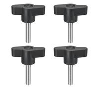 sourcing map 4Pcs Clamping Screw Knob, M6 x 25mm Metric 304 Stainless Steel T Shaped Thumb Screws Handle for Quick Remove Hand Tightening Knob Replacement