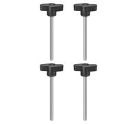 sourcing map 4Pcs Clamping Screw Knob, M6 x 75mm Metric 304 Stainless Steel T Shaped Thumb Screws Handle for Quick Remove Hand Tightening Knob Replacement