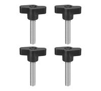 sourcing map 4Pcs Clamping Screw Knob, M8 x 35mm Metric 304 Stainless Steel T Shaped Thumb Screws Handle for Quick Remove Hand Tightening Knob Replacement