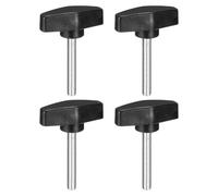 sourcing map 4Pcs Clamping Screw Knob, M8 x 55mm Metric Carbon Steel t Shaped Thumb Screws Handle for Quick Remove Hand Tightening Knob Replacement