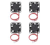 sourcing map 4Pcs DC 12V 2510 3D Printer Cooling Fan, Mini Brushless Fan with A1-Type 2.54mm Positive Terminals Hydraulic Bearing 12000 RPM for Heat Sink Cooling