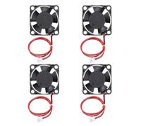 sourcing map 4Pcs DC 12V 3010 3D Printer Cooling Fan, Mini Brushless Fan with A1-Type 2.54mm Positive Terminals Hydraulic Bearing 7450 RPM for Heat Sink Cooling