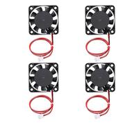 sourcing map 4Pcs DC 12V 4010 3D Printer Cooling Fan, Mini Brushless Fan with A1-Type 2.54mm Positive Terminals Hydraulic Bearing 8000 RPM for Heat Sink Cooling