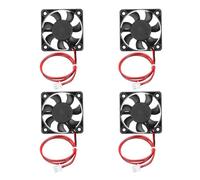 sourcing map 4Pcs DC 12V 5010 5012 3D Printer Cooling Fan, Mini Brushless Fan with A1-Type 2.54mm Positive Terminals Hydraulic Bearing 4928 RPM for Heat Sink Cooling