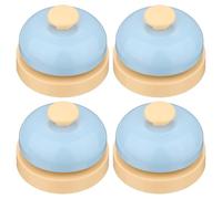 sourcing map 4Pcs Desk Call Bells, 2.52" Front Desk Service Bell for Office, Hotel, Classroom, Dinner, Restaurant, Party, Pet Training, Blue