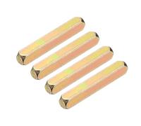 sourcing map 4pcs Door Knob Spindle, 8 x 55mm Iron Door Handle Spare Spindle Bar Square Straight Knob, Lock Replacement Parts for Doorway Control Systems, Silver