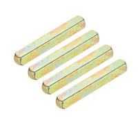 sourcing map 4pcs Door Knob Spindle, 8 x 60mm Iron Door Handle Spare Spindle Bar Square Straight Knob, Lock Replacement Parts for Doorway Control Systems, Silver