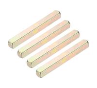 sourcing map 4pcs Door Knob Spindle, 8 x 70mm Iron Door Handle Spare Spindle Bar Square Straight Knob, Lock Replacement Parts for Doorway Control Systems, Silver