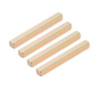 sourcing map 4pcs Door Knob Spindle, 8 x 75mm Iron Door Handle Spare Spindle Bar Square Straight Knob, Lock Replacement Parts for Doorway Control Systems, Silver