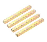 sourcing map 4pcs Door Knob Spindle, 8 x 85mm Iron Door Handle Spare Spindle Bar Square Straight Knob, Lock Replacement Parts for Doorway Control Systems, Silver