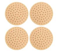 sourcing map 4Pcs Door Stopper Wall Protector, 50mm/2" Beige Self Adhesive Bumpers PVC Doorknob Buffer Guard for Home Office Door Stop