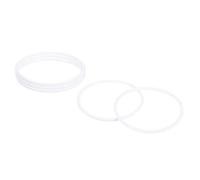 sourcing map 4Pcs Dream Catcher Rings, 5.7" Plastic Macrame Wreath Floral Round Hoop, Plastic Circle O Rings for DIY Crochet Craft Making, Wedding Wreath, Wall Hanging Decor, White