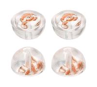 sourcing map 4Pcs Earring Backs, 5.5mm S925 Silver Silicone Semicircular Locking Earring Backs Replacements for Studs Posts, Rose Gold