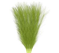 sourcing map 4Pcs Faux Pampas Grass Small 45cm/17.7" Fake Fluffy Pampas Grass 7 Branches Artificial Vase Filler for Home Office Vase Wedding Decoration Green
