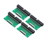 sourcing map 4pcs FFC FPC Connector Board 40 Pin 0.5mm Socket to 2.54mm Double Row Right Angel DC3 Male Pin Header Strip Adapter, PCB Converter Board for LCD TVs/Digital Cameras/Laptops