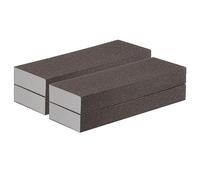 sourcing map 4pcs Fine Sanding Sponge Blocks 240-320 Grit Foam Sanding Block for Polishing Kitchen Metal Wood Drywall, 200x70x25mm