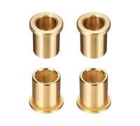 sourcing map 4Pcs Flange Sleeve Bearings, 12mm Bore x 16mm OD x 20mm Length, Self-Lubricating Sintered Bronze Bushings