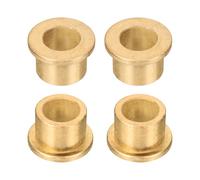 sourcing map 4Pcs Flange Sleeve Bearings, 14mm Bore x 20mm OD x 16mm Length, Self-Lubricating Sintered Bronze Bushings
