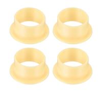 sourcing map 4Pcs Flanged Sleeve Bearing, Plastic Bushing ID 18mm x OD 20mm x Length 12mm POM Bushing, Yellow