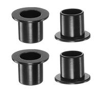 sourcing map 4pcs Flanged Sleeve Bearings 8.2mm Bore 10mm OD 11mm Length Nylon Bushings for Shaft, Black