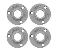 sourcing map 4Pcs Floor Flange, Fit 25mm OD Pipe Aluminum Alloy Wall Mounted Threaded Pipe Flange for Industrial Vintage Style with 3 Threaded Holes for DIY Furniture Shelving (68x13mm, Silver)