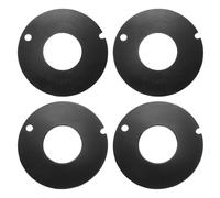 sourcing map 4Pcs Flush Valve Seal for Toilets, 2 Sizes Silicone Canister Valve Parts Replacement for Various Toilets with Canister Flush Valves, Black