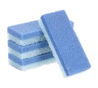sourcing map 4pcs Foot Pumice Stone for Feet Hard Skin Remover, Foot Pumice Stone Scrubber for Hard Skin, Foot Dead Skin Remover Scrubber Pedicure Tool, Dark Blue,Light Blue