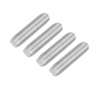 sourcing map 4Pcs Fully Threaded Rod, M10 x 40mm 304 Stainless Steel Right Hand Thread Bar Studs M10-1.5 Thread Pitch for Furniture Machinery Assembly