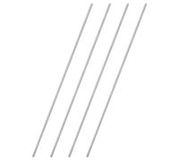 sourcing map 4Pcs Fully Threaded Rod, M2.5 x 2.5x0.45mm Pitch 304 Stainless Steel Right Hand Threads Studs, 200mm/8" Long Threaded Screw Rods Fasteners for Anchors Bolts Hangers Clamps U Bolts