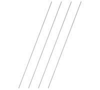 sourcing map 4Pcs Fully Threaded Rod, M2 x 0.4mm Pitch 304 Stainless Steel Right Hand Threads Studs, 300mm/12" Long Threaded Screw Rods Fasteners for Anchors Bolts Hangers Clamps U Bolts