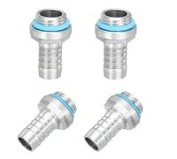 sourcing map 4pcs G1/4 Fitting, G1/4 Thread with 10mm OD Nozzle PC Water Cooling Hose Barb Fitting for PC Water Cooling System Accessories