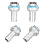 sourcing map 4pcs G1/4 Fitting, G1/4 Thread with 9mm OD Nozzle PC Water Cooling Hose Barb Fitting for PC Water Cooling System Accessories