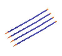 sourcing map 4Pcs G1/4" Thread Flexible Water Oil Coolant Pipe Hose, 500mm Plastic Adjustable Round Nozzle Cooling Pipe Hose with Internal Tube for Lathe CNC Water Cooling System