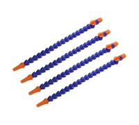 sourcing map 4Pcs G3/8" Thread Flexible Water Oil Coolant Pipe Hose, 400mm Plastic Adjustable Round Nozzle Cooling Pipe Hose with Switch and Internal Tube for Lathe CNC Water Cooling System