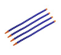 sourcing map 4Pcs G3/8" Thread Flexible Water Oil Coolant Pipe Hose, 500mm Plastic Adjustable Round Nozzle Cooling Pipe Hose with Internal Tube for Lathe CNC Water Cooling System