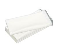 sourcing map 4Pcs Glass Polishing Cloth, 23.6x15.7 Microfiber Cleaning Cloths Lint & Streak Free Quickly Drying Towels for Glassware, Cars, Glasses, Phone Screens, Sunglasses, Gray & White