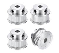 sourcing map 4pcs GT-2 40T Pulley Synchronous Wheel 5mm Bore, Aluminum Timing Pulley 40 Teeth, Fit Width 10mm Timing Belt for 3D Printer CNC Machine