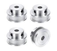 sourcing map 4pcs GT-2 40T Pulley Synchronous Wheel 5mm Bore, Aluminum Timing Pulley 40 Teeth, Fit Width 6mm Timing Belt for 3D Printer CNC Machine