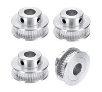 sourcing map 4pcs GT-2 40T Pulley Synchronous Wheel 8mm Bore, Aluminum Timing Pulley 40 Teeth, Fit Width 6mm Timing Belt for 3D Printer CNC Machine