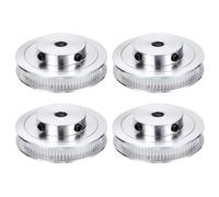 sourcing map 4pcs GT-2 Pulley Synchronous Wheel 80 Teeth 8mm Bore, Fit with 6mm Width Belt, Aluminum Alloy Timing Pulley Wheel for 3D Printer, CNC Machine