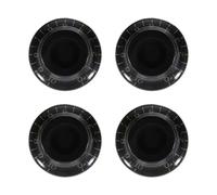 sourcing map 4Pcs Guitar Control Knobs, Plastic Bell Top Hat Style Volume Tone Control Knobs Electric Guitar Bass Replacement Parts for LP, Black-Gold