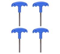 sourcing map 4pcs H6 T-Handle Hex Key Wrench 6mm S2 Steel T-Key Inner Hexagon Spanner Repair Tool