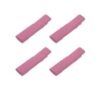 sourcing map 4pcs Handmade Cloth Napkins 16.5x16.5 Inches Cotton Linen Napkins with Fringe Rustic Bulk Dinner Napkins Table Napkin Fabric Table Napkin for Event Wedding Party,Dark Pink