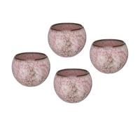 sourcing map 4pcs Handmade Tea Bowls 150ml / 5oz Kiln Change Chinese Japanese Teacup Ceramic Gong Fu Tea Set for Office Home Gifts, Cherry Blossoms