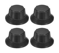 sourcing map 4Pcs Hole Fan Blade Nut Covers (M8 x 1.5) - Universal Plastic Fan Fixing Kit Replacement General Nut Fixed Lock Fittings Cover for Electric Repair, Black