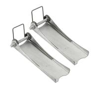 sourcing map 4Pcs Hook Safety Latch Kit, 125mm x 40mm Carbon Steel Towing Receiver Hitch Replacement for Clevis Truck Trailer Crane Towing Lifting Hook (1mm Thick, 10 Ton)