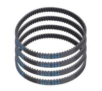 sourcing map 4pcs HTD-3M Rubber Timing Belt 85 Teeth, 255mm Pitch Length x 6mm Width x 2.4mm Height, Closed Loop Pulley Timing Belt