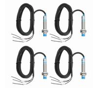 sourcing map 4Pcs Inductive Proximity Sensor,PNP NC M12 DC 6-36V 300mA Proximity Switch Detector Approach Sensor 4mm 3 Wire for Industrial Automation LJ12A3-4-Z/AY