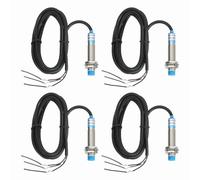 sourcing map 4Pcs Inductive Proximity Sensor,PNP NO M12 DC 6-36V 300mA Proximity Switch Detector Approach Sensor 4mm 3 Wire for Industrial Automation LJ12A3-4-Z/BY